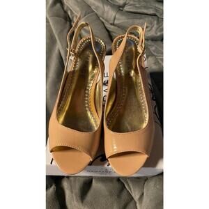 Woman’s size 8 Tan Slingback Heels